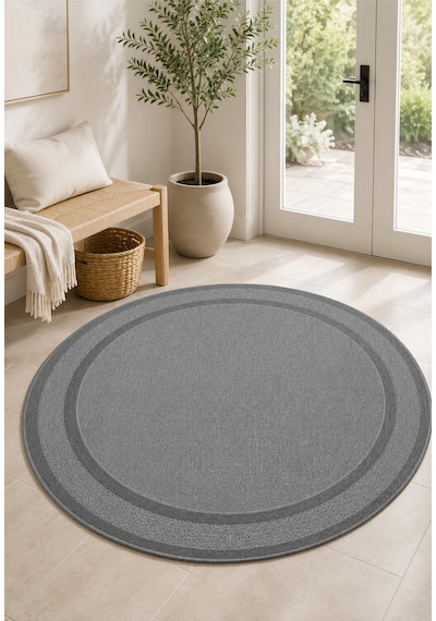 Modern Sisal 8001 Antrasit Daire Leke Tutmayan Kaymaz Taban Salon Mutfak Koridor Balkon Halısı