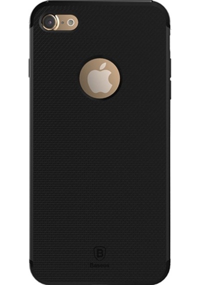 Apple Uyumlu iPhone Baseus Hermit Bracked Case 7 Plus İle Silikon Kılıf Siyah