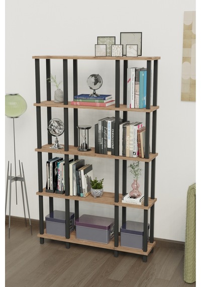 Venora 5 Katlı Modern Kitaplık Dekoratif Çok Amaçlı Kitaplık Ve Organizer Çok Raflı Düzenleyici - Meşe Meşe Venora 5 Katlı Modern Kitaplık Dekoratif Çok Amaçlı Kitaplık Ve Organizer Çok Raflı Düzenleyici - Meşe Meşe