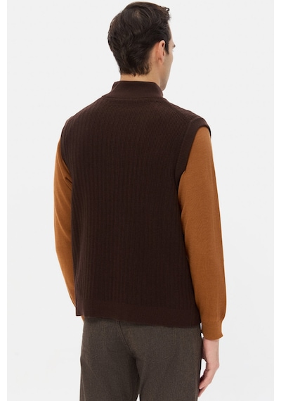 Twn Slim Fit Kahverengi Süveter 5ec060011237m 201