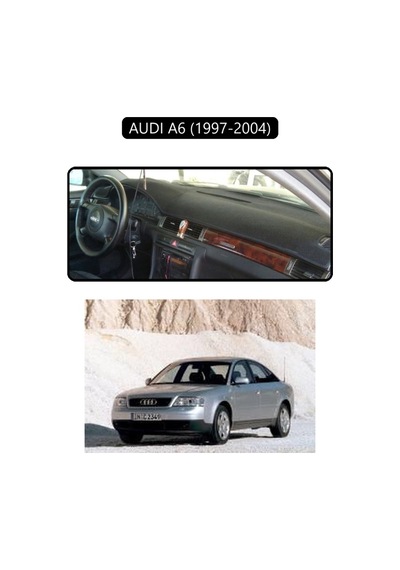 Audı A6 1997-2004 Torpido Koruma Halısı Siyah Kenar