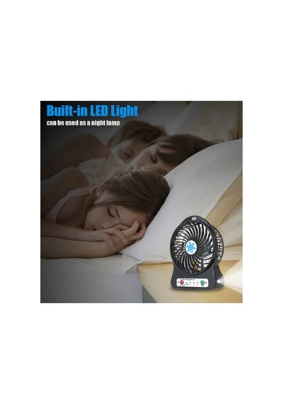 3 Kademeli Şarjlı Masa Üstü Usb Mini Taşınabilir Vantilatör Fan Karışık