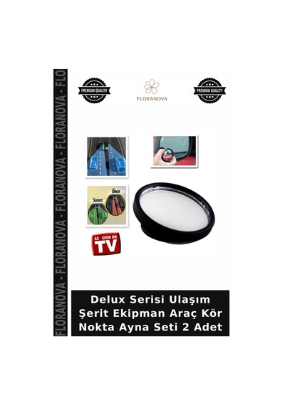 Delux Serisi Ulaşım Şerit Ekipman Araç Kör Nokta Ayna Seti 2 Adet