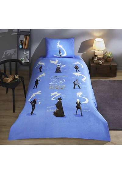 Özdilek Ranforce Harry Potter Patronus Lisanlı Tek Kişilik Nevresim Takımı Mavi Mavi