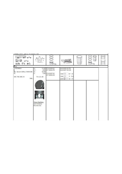 GOETZE ISS 87-70206-50 Piston 92.50Mm E53×5 4.4I 00- M62B44