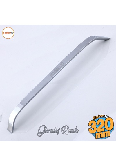 Şahin Krom Gümüş Metal Kulp 320 Mm - 32 Cm Mobilya Çekmece Mutfak Dolabı Dolap Kulpları Kulb Kulpu Krom