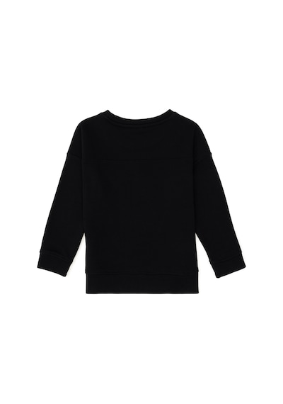 U.S. Polo Assn. Kız Çocuk Siyah Bisiklet Yaka Basic Sweatshirt 50296391-VR046
