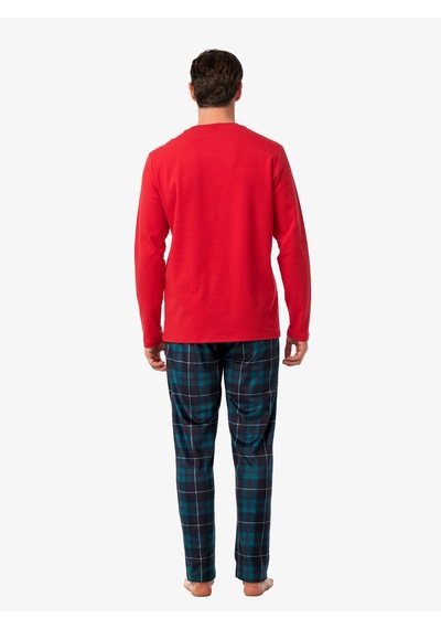 Blackspade Erkek Polar Pijama Takımı 40979 - Kırmızı