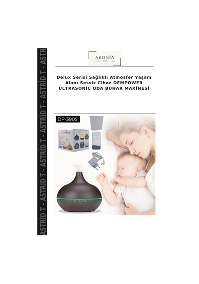 Delux Serisi Sağlıklı Atmosfer Yaşam Alanı Sessiz Cihaz Dempower Ultrasonic Oda Buhar Makinesi