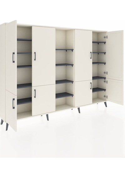 Arges Dolap 14 Raflı 8 Kapaklı 220x30x163 Aytaşı-aytaşı/antrasit Aytası/antrasıt - Aytası Arges Dolap 14 Raflı 8 Kapaklı 220x30x163 Aytaşı-aytaşı/antrasit Aytası/antrasıt - Aytası