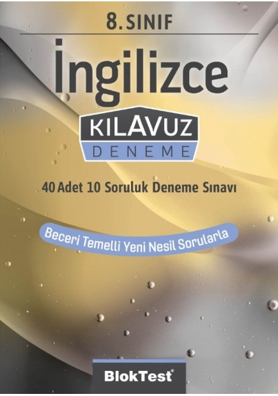 8.Sınıf  İngilizce Kılavuz Deneme -  Bloktest Yayınları