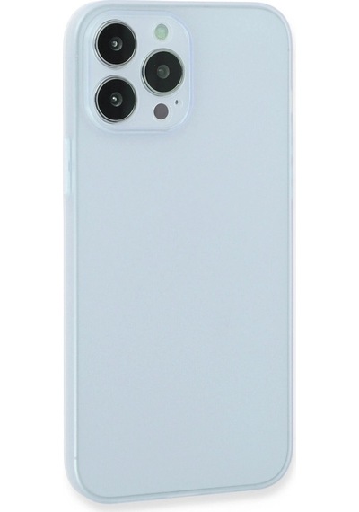 Apple, Uyumlu iPhone 15 Pro Max Kılıf Puma Silikon - Turkuaz Düz Renkli