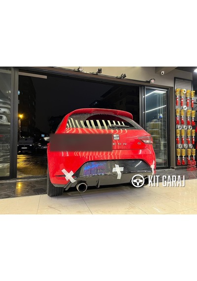 Kit Garaj Leon Mk3 Style Düz Difüzör Plastik 2012-2020 Boyalı