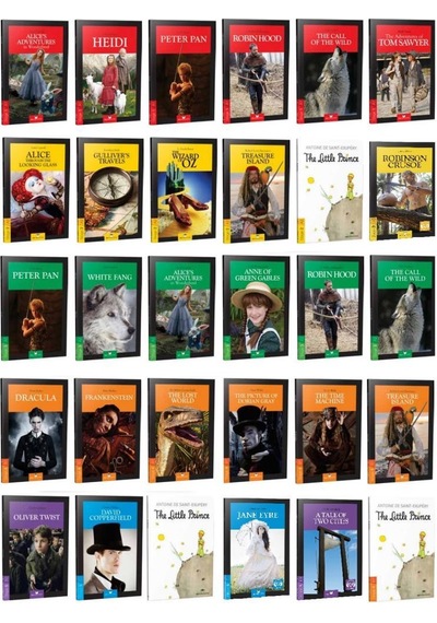 Murat Kurt İngilizce Hikayeler 30 Kitap Set Stage 1-2-3-4-5-6