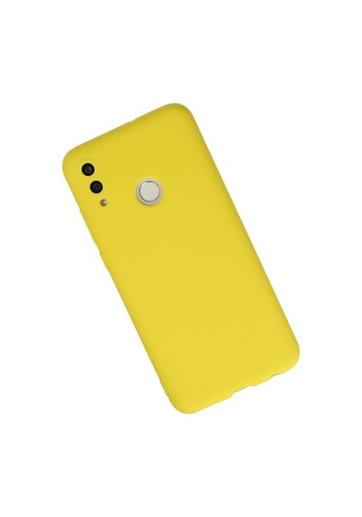 Gld-spt- Newface Huawei P Smart 2019 Kılıf Nano İçi Kadife Silikon - Sarı