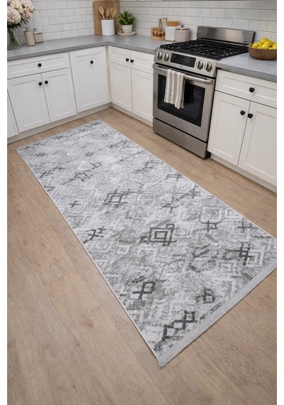 Merinos Vista 36892-098 Özel Kesme Halı Gri-antrasit Çok Renkli