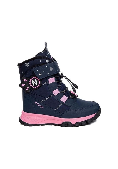 Ndrops Yseyl014 Kız Çocuk Kar Botu Lacivert - Pembe Lacivert - Pembe
