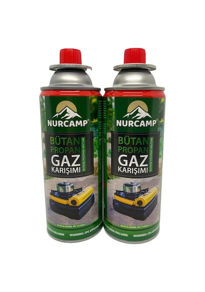 Nurcamp 227 G Gaz Kartuşu İkili Çok Renkli