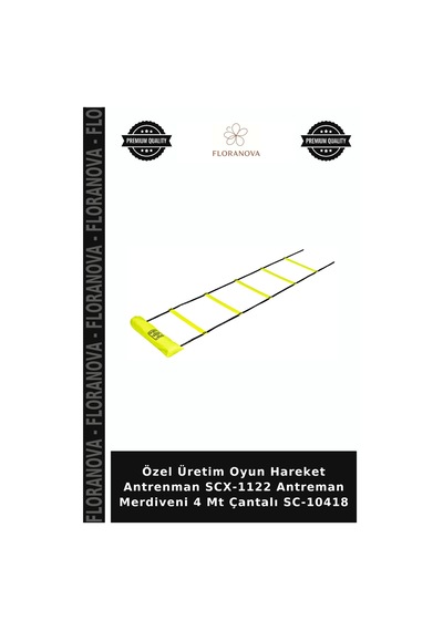 Özel Üretim Oyun Hareket Antrenman Scx-1122 Antreman Merdiveni 4 Mt Çantalı Sc-10418