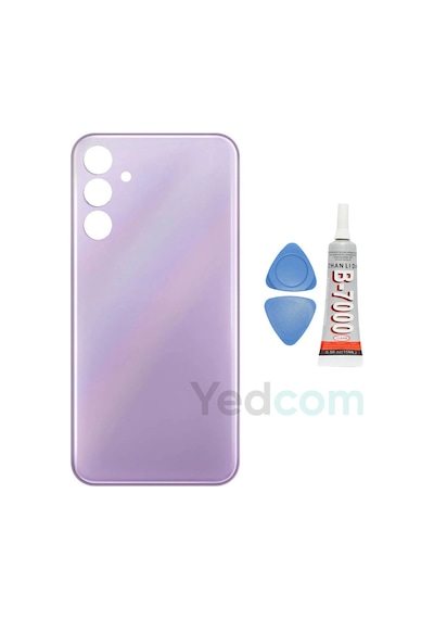 Samsung F15 Mor Arka Cam Batarya Pil Kapağı Telefon Arka Kapak Yapışkan Beraber