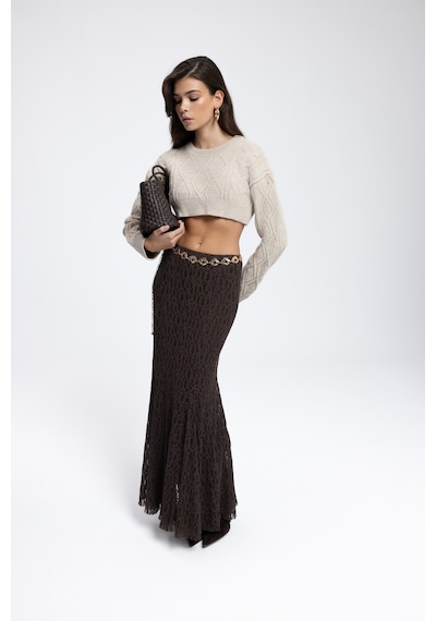 Mai Collection Mai Studios Co. Mohan Koyu Bej Crop Kazak Koyu Bej