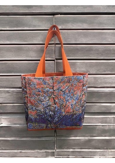 Van Gogh Bahar Dalları Model Kadın Çanta Turuncu