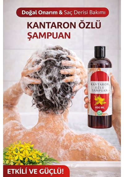 Herbliss Kantaron Özlü Şampuan 400 Ml Saç Dökülmesine Karşı Etkili, Onarıcı & Güçlendirici Bakım