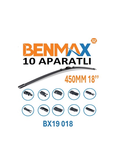 Silecek Süpürgesi Muz 10 Aparatlı 450mm 18''