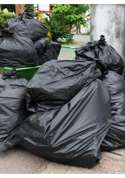 200 Adet Endüstriyel 120x150 Cm Hantal Boy Siyah Çöp Poşeti 20 Rulo X 10lu 120 Litre Çöp Konteyn