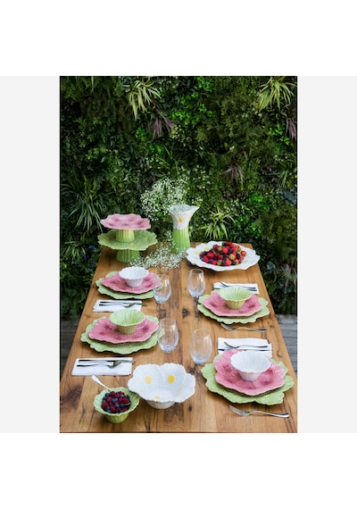 Pembe Seramik Kek Standı 28 Cm