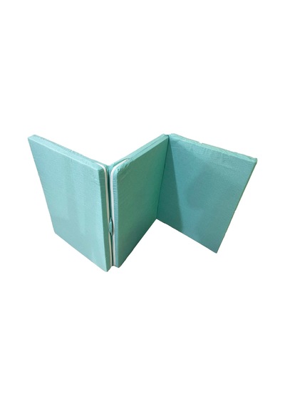 Viphomeconcept Katlanır Yer Yatağı Sünger Yatak Su Yeşili Kırçıllı 80X180 Cm-7Cm