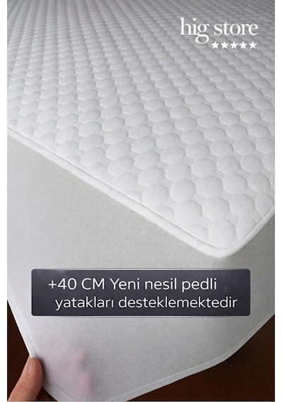 Desert Touch Fitted %100 Pamuk Su Sıvı Geçirmez Yatak Koruyucu Alez Tek-çift Battal Yastık Boy Beyaz