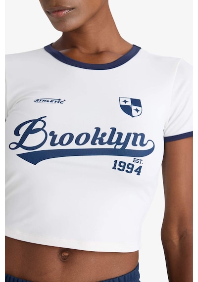 Defacto Defactofit Crop Bisiklet Yaka Baskılı Sporcu Kısa Kollu Tişört E7720ax25auwt34 Beyaz Defacto Defactofit Crop Bisiklet Yaka Baskılı Sporcu Kısa Kollu Tişört E7720ax25auwt34 Beyaz