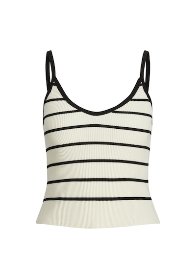 Jack & Jones Kadın Askili Çizgili Bluz - Esther 12255237 Vanilla Ice Bej