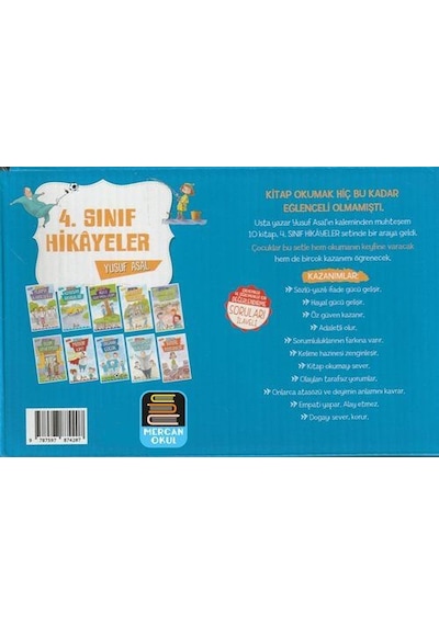 4. Sınıf Hikayeler Okuma Seti 10 Kitap, Soru Kitapçığı İlaveli...