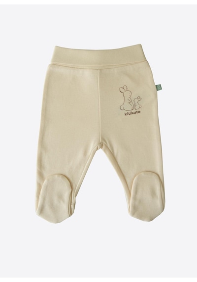 Kitikate Organik New Basic Patikli Pantolon Natural Krem