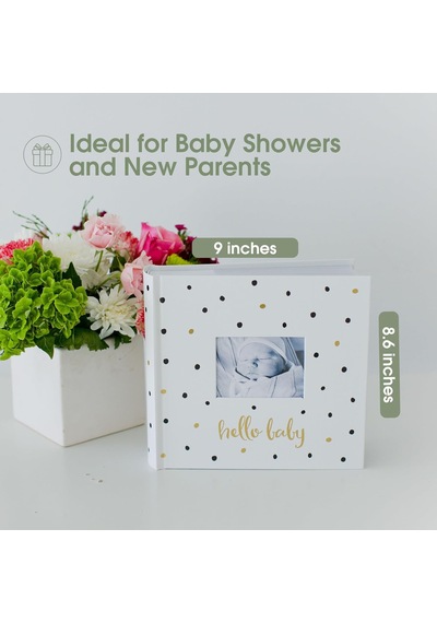 Lexroo Hello Baby Fotoğraf Albümü, Yeni Ve Bekleyen Ebeveynler İçin Bebek Kitabı Hatırası