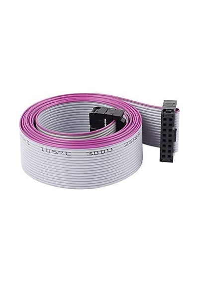 Flat Data Kablo - Kayan Yazı Kablosu 16 Pin - 40 Cm - 10 Adet
