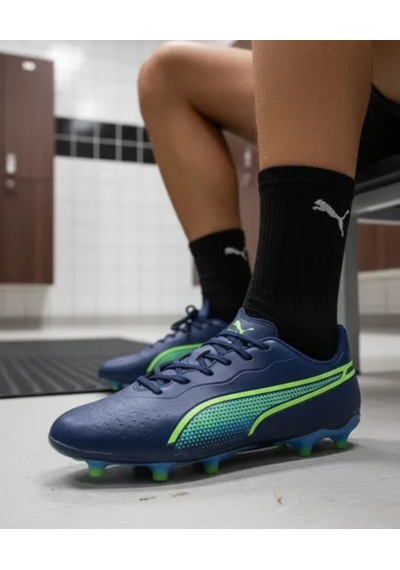 Puma King Match Fg/ag Erkek Futbol Krampon Mavi