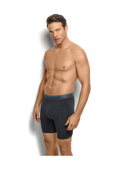 Jiber Erkek Füme Pamuklu Likralı 3 Lü Boxer 268