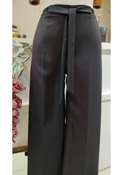 Alisma Moda Bol Paça Kadın Pantolon Siyah