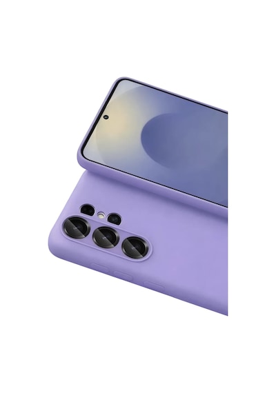 Newface Samsung Galaxy S26 Ultra Nano İçi Kadife Silikon - Lila