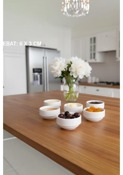 Atbyhome By Bambum Duru 37 Parça Porselen Kahvaltı Takımı Kahvaltı Seti Kahvaltılık- Sunum Seti Beyaz