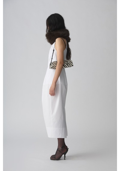 Suud Collection Beyaz Enya Balon Form Elbise