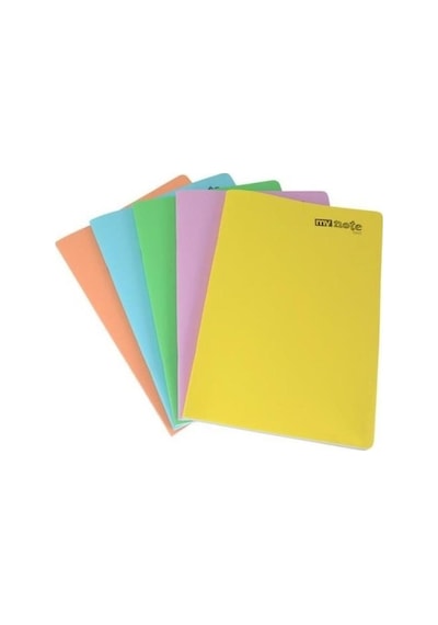 Flex Pastel 80 Yaprak A4 Pp Kapak Dikişli Defter 6 Adet Kareli