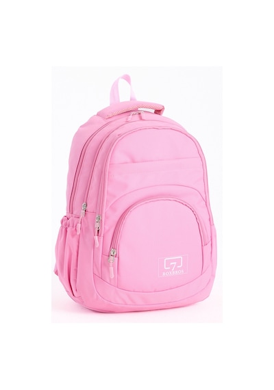 Okul Sırt Çantası 15' Laptop Bölmeli 5 Cepli Kadın - Kız Çanta Açık Pembe Ilkokul - Ortaokul - Lise Açık Pembe