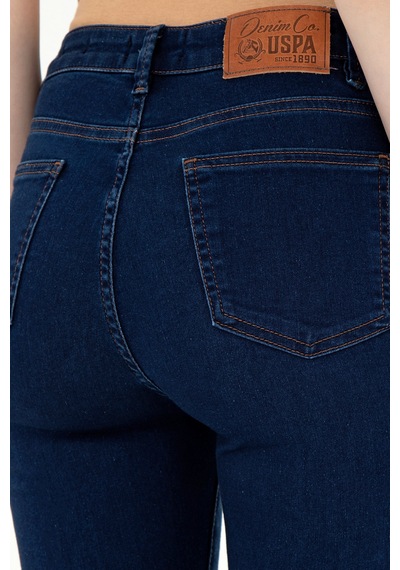 U.S. Polo Assn. Kadın Koyu Mavi Toothpick Fit Jean Pantolon 50299372-DN0023