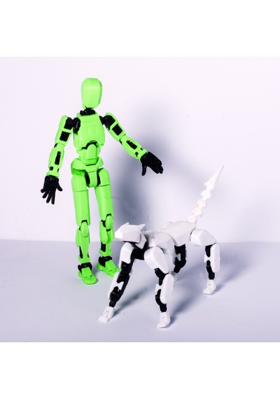 Koleksiyon Serisi Robot Figür Ve Robot Köpek Seti Hareketli Ve Eklemli İkili Figür