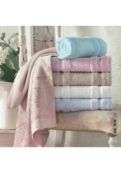 Maxstyle Crystal Bamboo Yeşil Havlu 70x140 Cm Çok Renkli