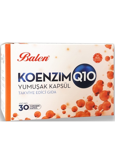 Balen Koenzim Q10 650 Mg 30 Yumuşak Kapsül